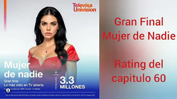 ¿Cómo va el rating de mujer de nadie?