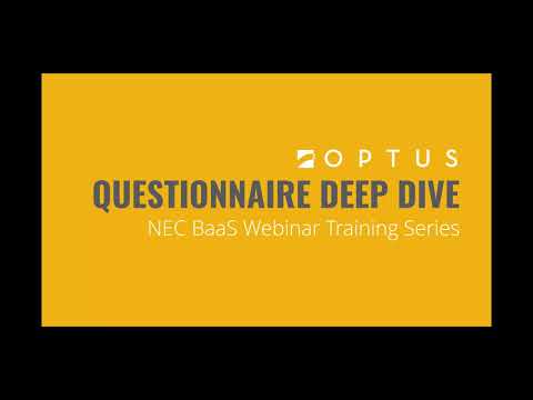 Optus + NEC | Back-Up as a Service Questionnaire Deep Dive