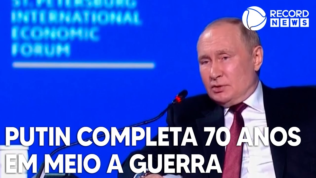 Putin comemora 70 anos em meio a desafios na guerra contra a Ucrânia