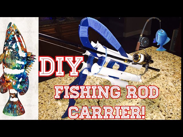 DIY Fishing Rod Holder! 5 Fishing Rod Rack! 