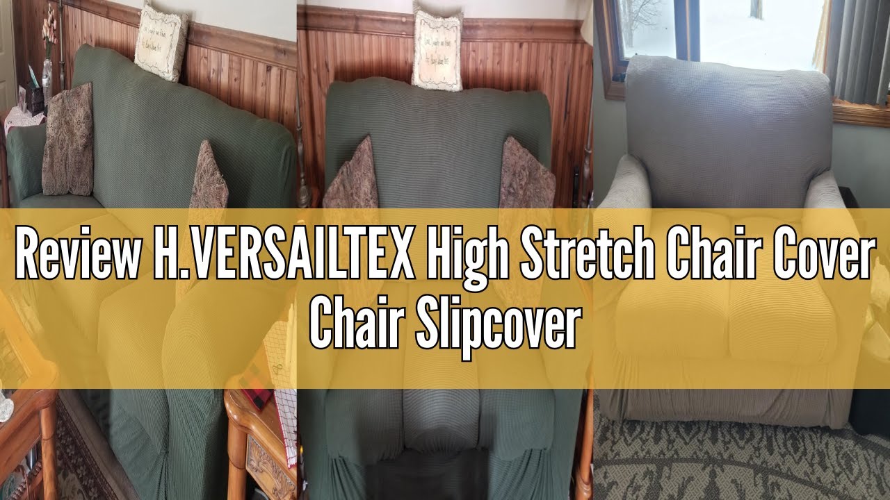 Review H.VERSAILTEX High Stretch Chair Cover Chair Slipcover 2 Piece Couch Shield Furniture Cover/Pr