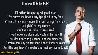 Eminem - My Dad&#39;s Gone Crazy ft. Hailie Jade (Lyrics)