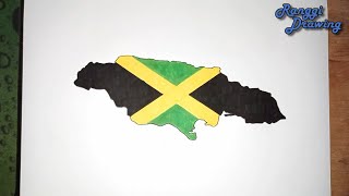 كيفية رسم خريطة جامايكا