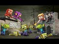 Minecraft | ZOMBIE BASE CHALLENGE - Zombie Horde Attacks! (Who will Survive?)
