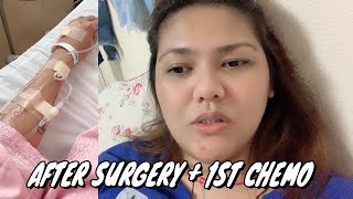 AFTER SURGERY + FIRST CHEMO | Breast Cancer Awareness Vlog