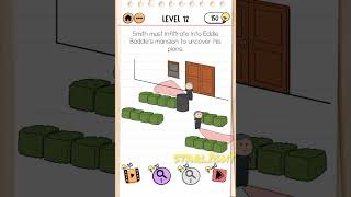 How to cross level 12 in Brain Test 2 ll Agent Smith ll 12/20 ll