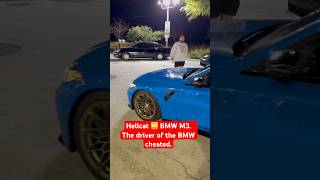 Hellcat vs BMW M3. The driver of the BMW cheated.#hellcat #srt #mopar #srthellcat #dodge