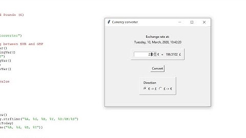 Currency Converter In Python With Source Code | Source Code & Projects
