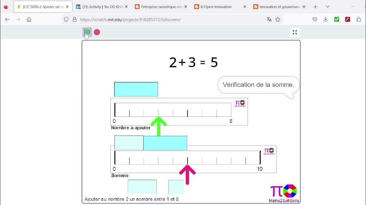 [maths C2 SE002] Ajouter au nombre 2 un nombre entre 1 et 8. YouTube