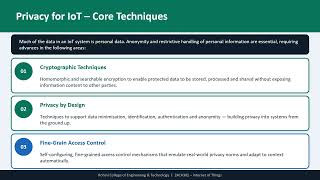 Security, Privacy and Trust in IoT