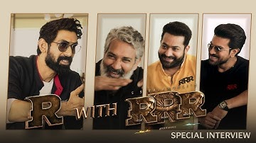 R with RRR Interview | NTR, Ram Charan, SS Rajamouli, Rana Daggubati || Golconda Times
