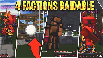 making 4 FACTIONS RAIDABLE in one video... (INVIS RAIDING, OP SNOWBALLS, & NOOBS) | Minecraft HCF