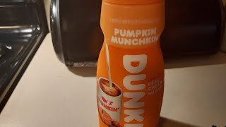 DUNKIN PUMPKIN MUNCHKIN Coffee Creamer Sip N Review