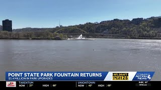 Iconic Point State Park fountain returns as upgrades made ahead of NFL Draft