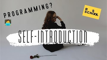 Self-introduction (the RS School task)