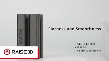 Raise3D E2CF Print Result - Flatness and Smoothness