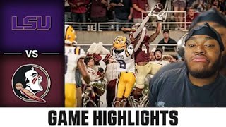 D Lou Reacts to LSU vs. Florida State Game Highlights | 2023 ACC Football