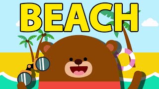 Fun At The Beach! | Wormhole English - Songs For Kids