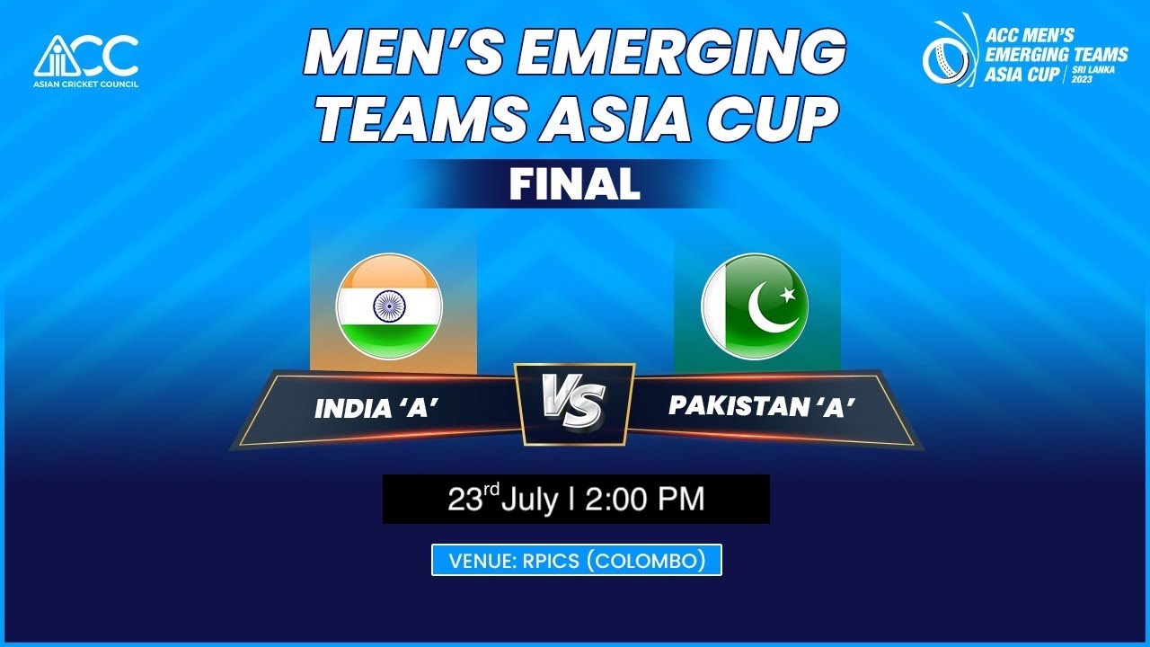 ACC MENS EMERGING TEAMS ASIA CUP 2023 INDIA