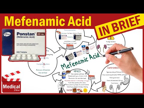 مفنامیک اسید 500 میلی گرم (Ponstel، Ponstan): مفنامیک اسید برای درمان چیست؟ دوز و عوارض جانبی
