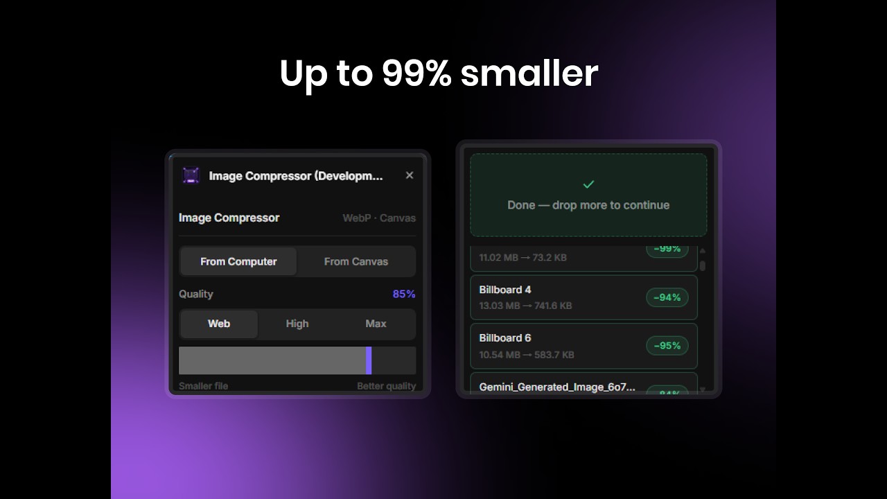 i built my first lynx js app (fast & frustrating) |... I built my first Framer plugin at 19 — Image Compressor demo - YouTube