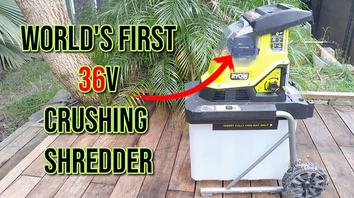 Ryobi Battery Shredder... Yes... A Cordless Garden Shredder... It's Actually a Thing!