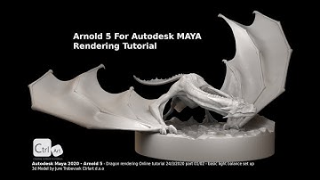 Dragon render Part 01/02 Autodesk Maya 2020 - Arnold Render