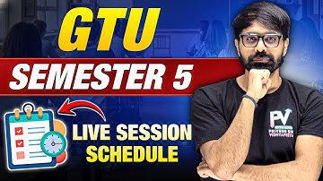 🔥 GTU SEM 5 LIVE SESSION TIME TABLE | PriyeshSir Vidhyapeeth 🎓 | Target 9.5+ SPI 💯