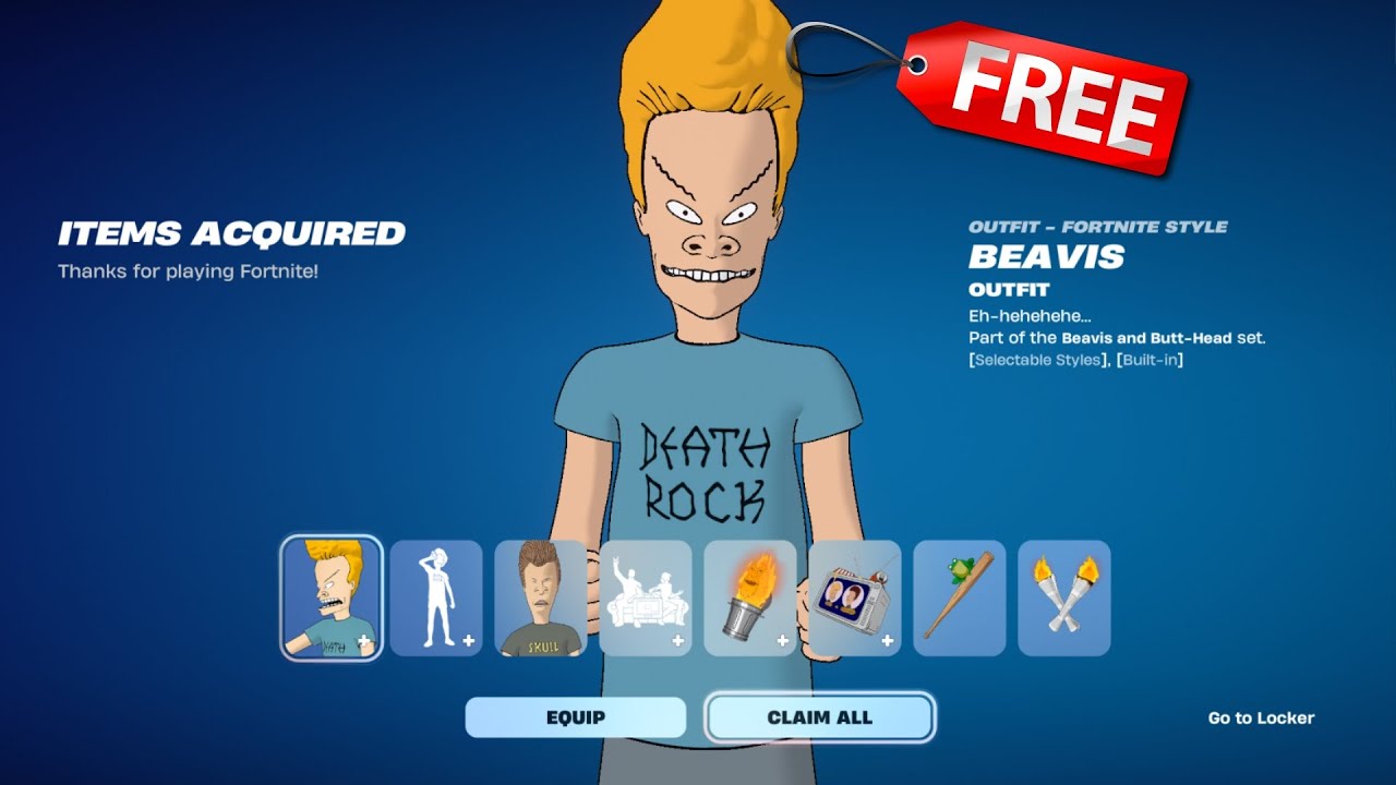 How to Get FREE BEAVIS & BUTTHEAD BUNDLE in Fortnite! - YouTube