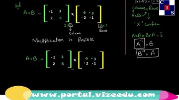 1.5.9: Problem 1 Multiplicative Inverse of a Non Singular Matrix, M & D, Math Punjab Level-9