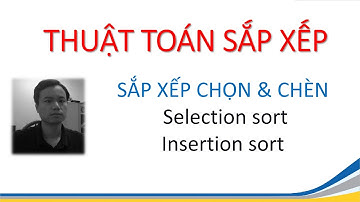 CTDLGT Bài 12B Sắp xếp Chọn – Selection sort, Chèn – Insertion sort