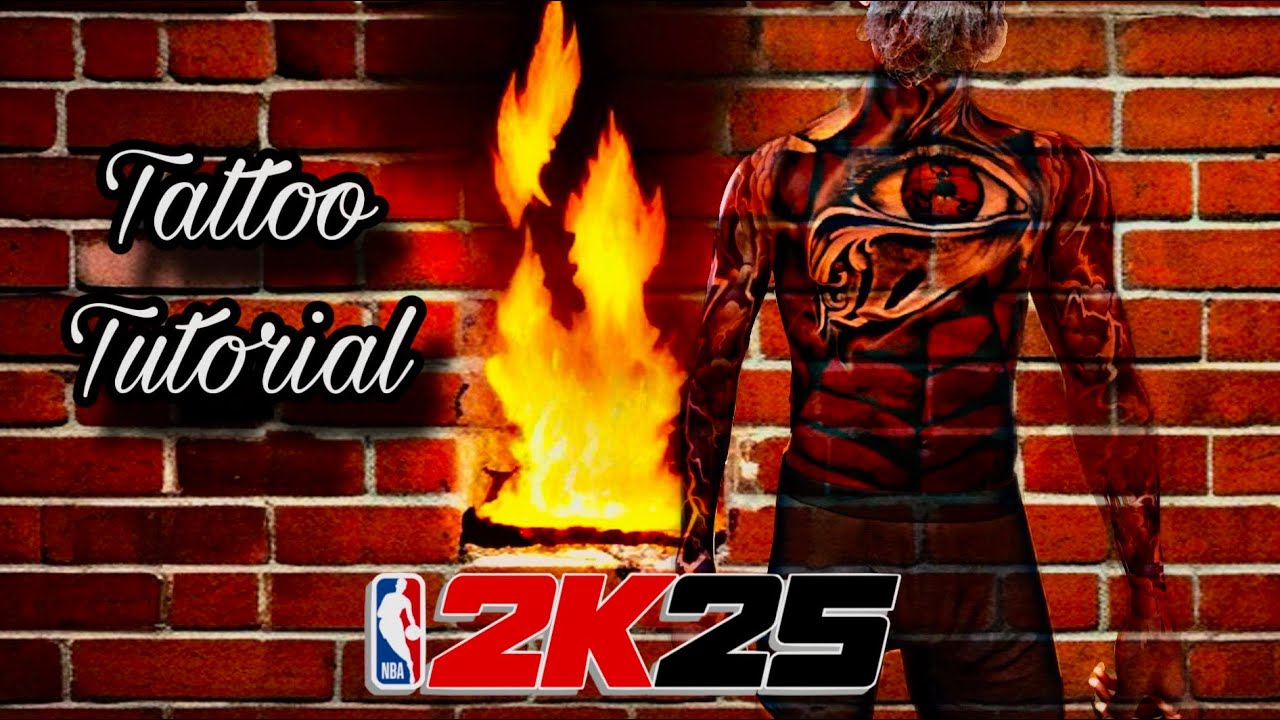 Tattoo Tutorial In NBA 2K25 🔥