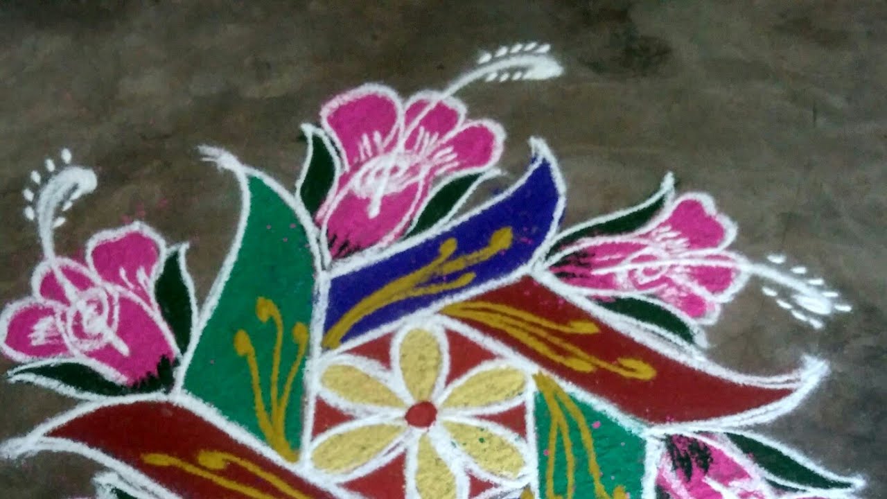 Friday Simple Rangoli KolamMuggulu Designs YouTube