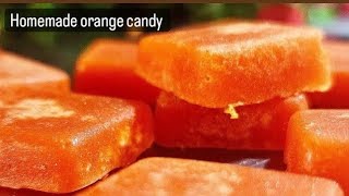 महीनो तक चलने वाली संतरा की खट्टी मीठी गोलिया how to make Homemade Orange candy cookingvideo