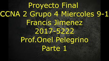Examen Final Practico CCNA2 parte 1