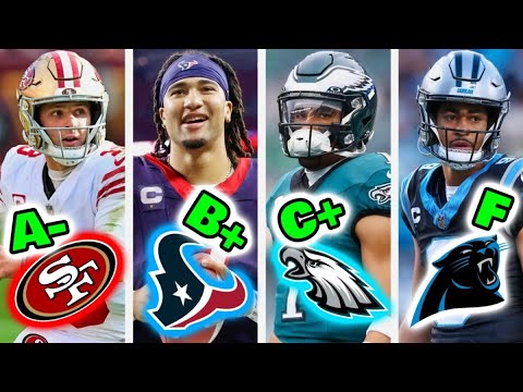 Final grades for all 32 nfl teams starting quarterbacks from the 2023 season