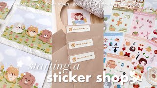 starting a sticker shop // how i started my small business (+GIVEAWAY!)