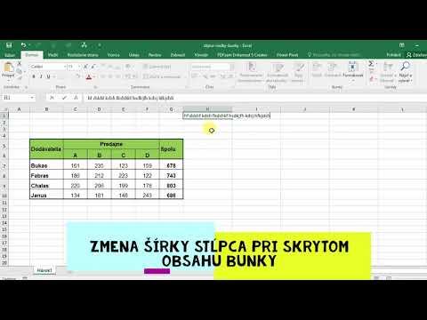 Video: Môžete označiť zoskupené stĺpce v programe Excel?