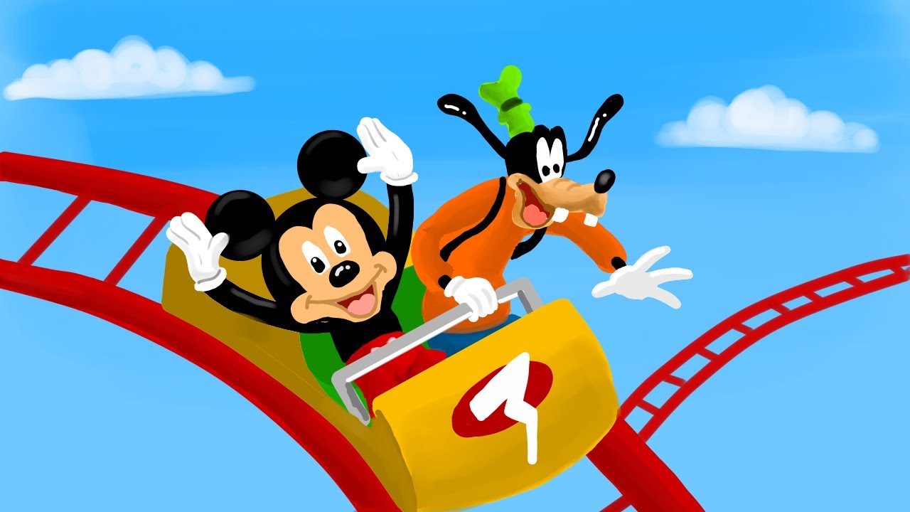 Mickey Mouse Clubhouse And Goofy Roller Coaster Ride