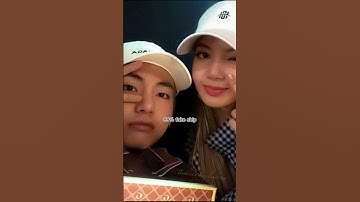 V and lisa ship 🥺 #bts #blackpink #lisa #taehyung
