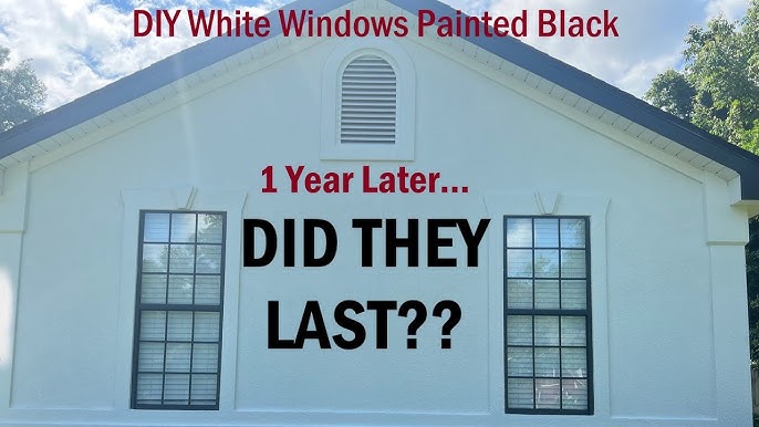 How to Paint Window Frames Black — Cottage Style