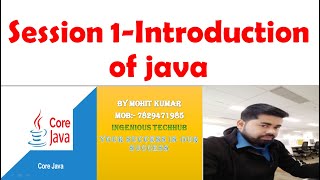 Introduction Of java Session -1