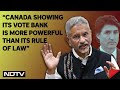 S Jaishankar Latest News | &quot;Canada Showing Its Vote Bank Is More Powerful Than Its Rule Of Law&quot;: EAM