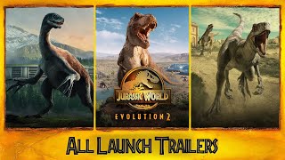 All Trailers of Jurassic World Evolution 2 (2021-2024)🤯🦖