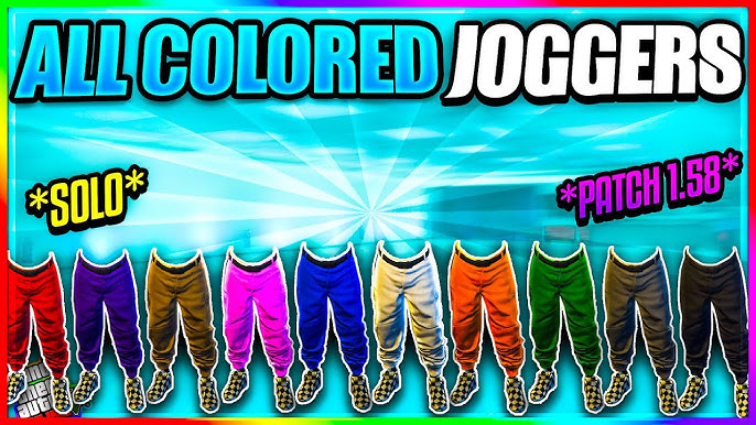 Updated* Easiest Way To Get Black Joggers In GTA 5 Online - Black