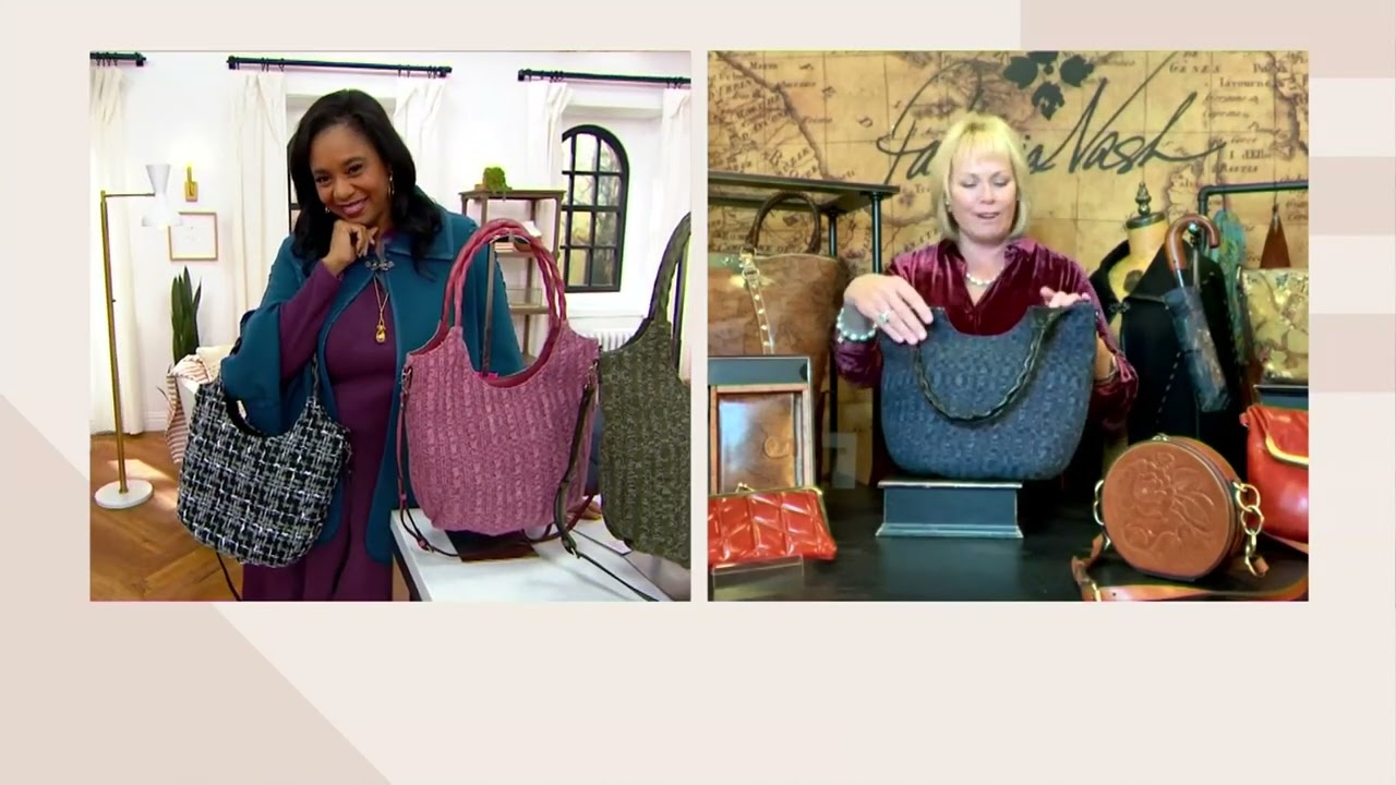Patricia Nash Delaney Large Satchel on QVC
