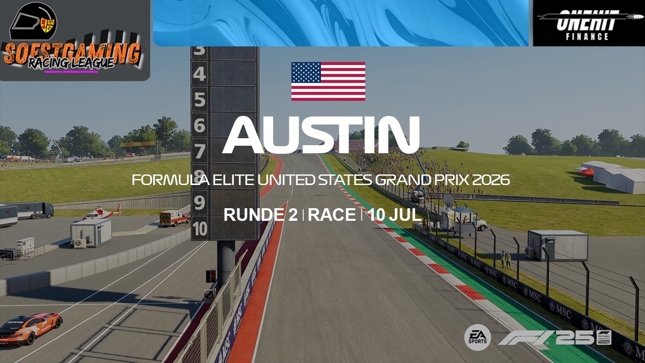 Soestgaming Racing League Elite | Season 4 | Rennen 02 | Texas| powered by OneHit Finance