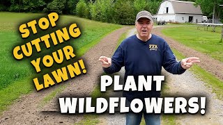 Planting wildflowers for the first time at the new farm!  MCG Video #210