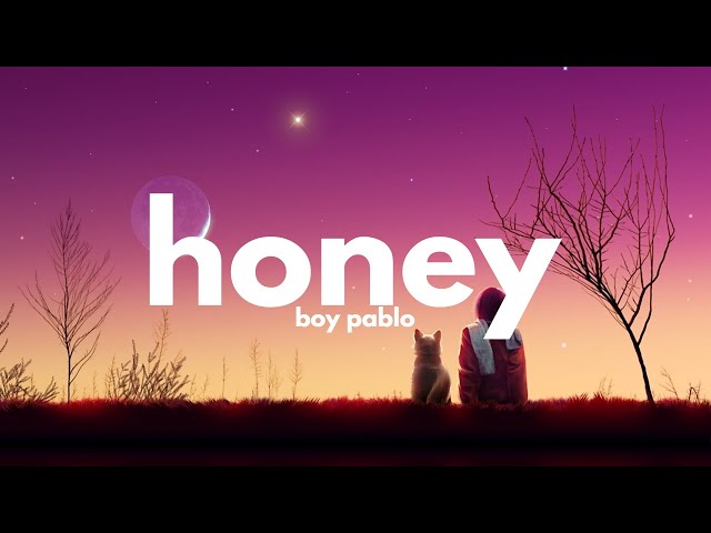 boy pablo - honey (Lyrics) class=