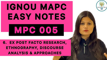 MPC 005 Easy Notes Explanation Part 6 #ignoumapc #mpc005